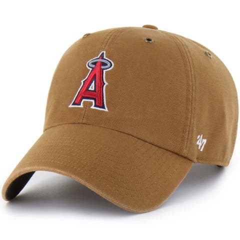 Men's Carhartt x '47  Brown Los Angeles Angels Clean Up Adjustable Hat