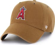 CARHARTT X 47 Men's Carhartt x '47 Brown Los Angeles Angels Clean Up Adjustable Hat