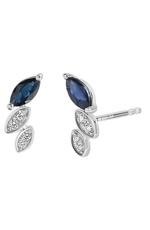 El Mar Diamond & Sapphire Stud Earrings (Nordstrom Exclusive)