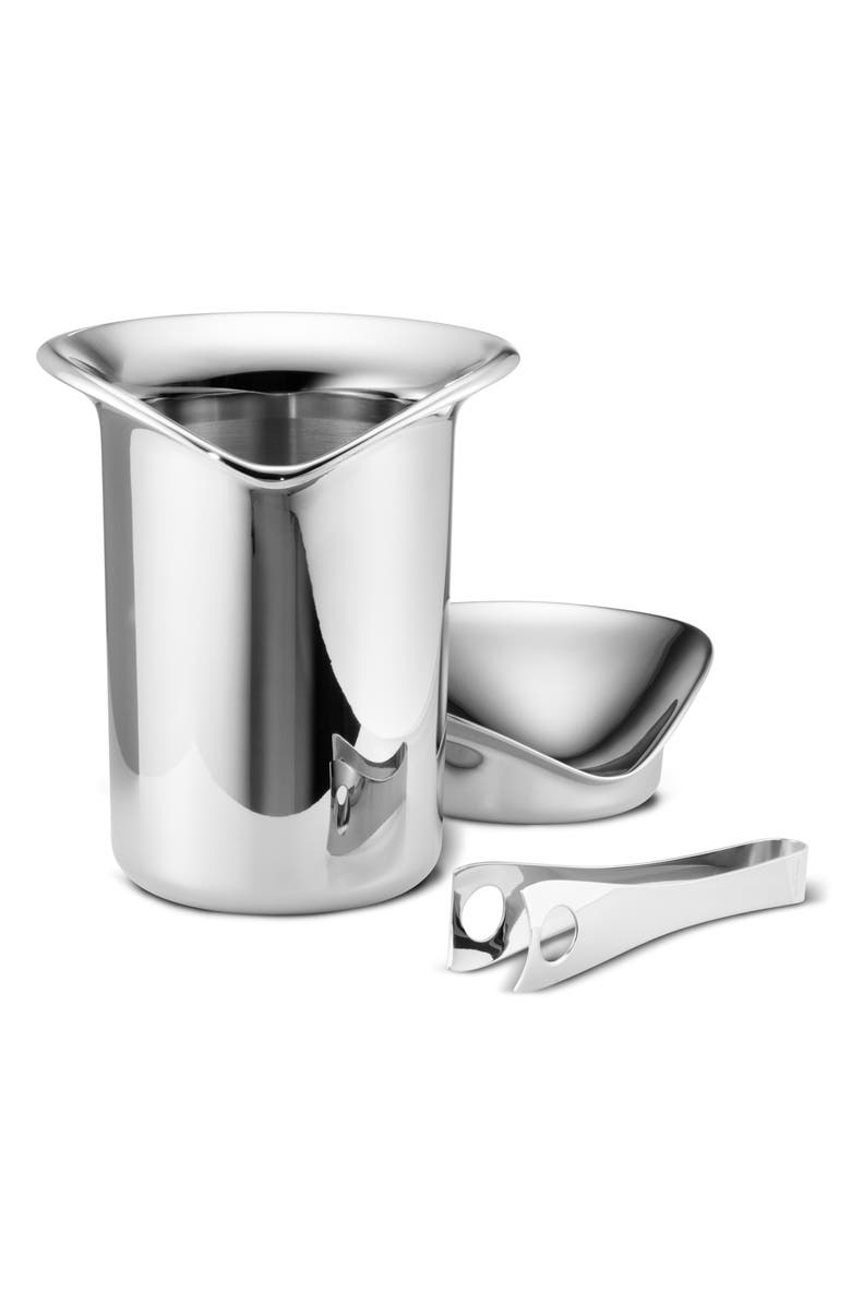 Georg Jensen Wine/Bar Ice Bucket & Tongs Set, Main, color, 