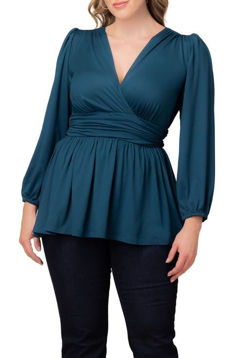 Leah Gathered Top (Plus Size)