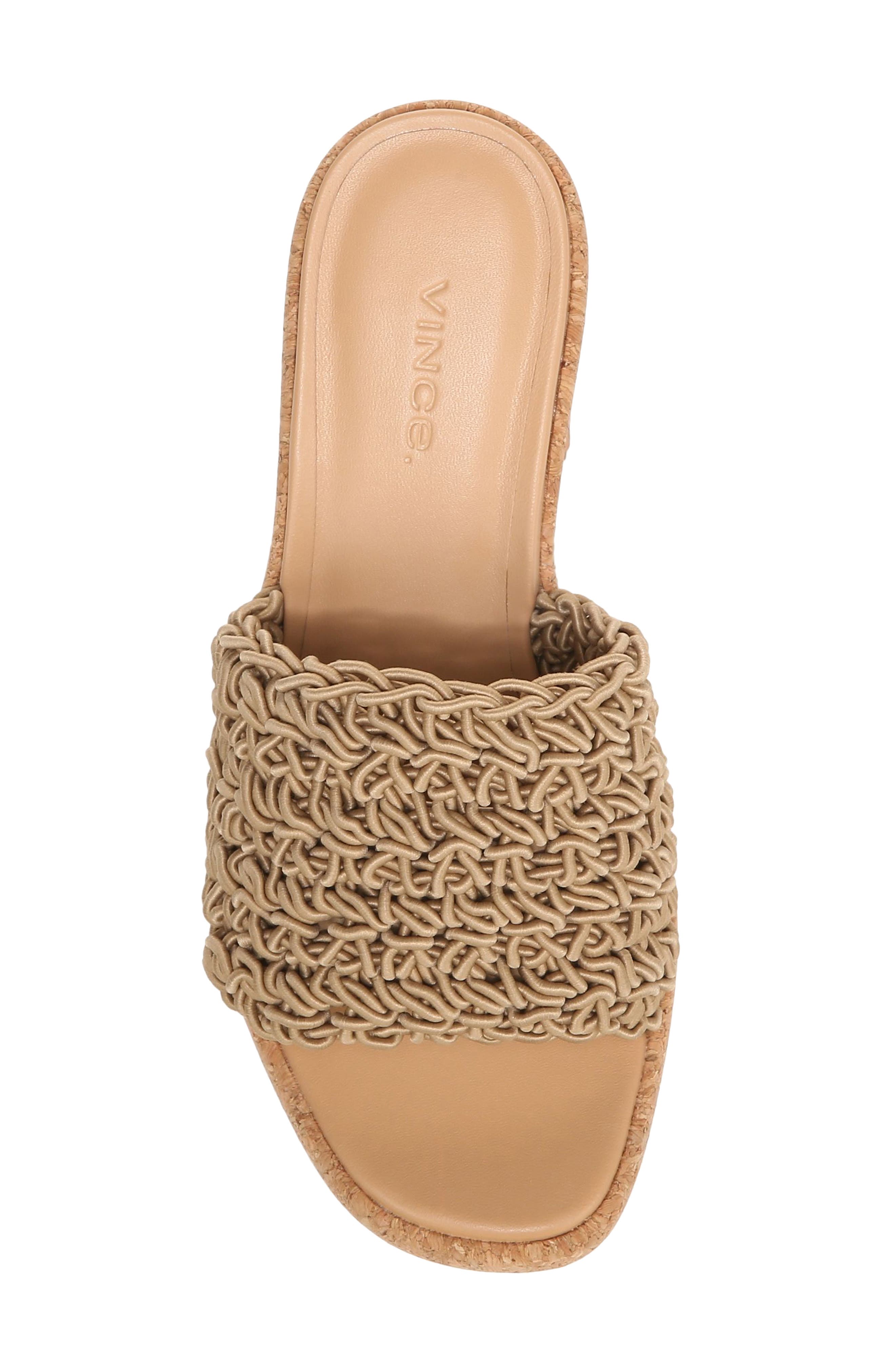 Vince Nicki Platform Slide Sandal, Alternate, color, Sand