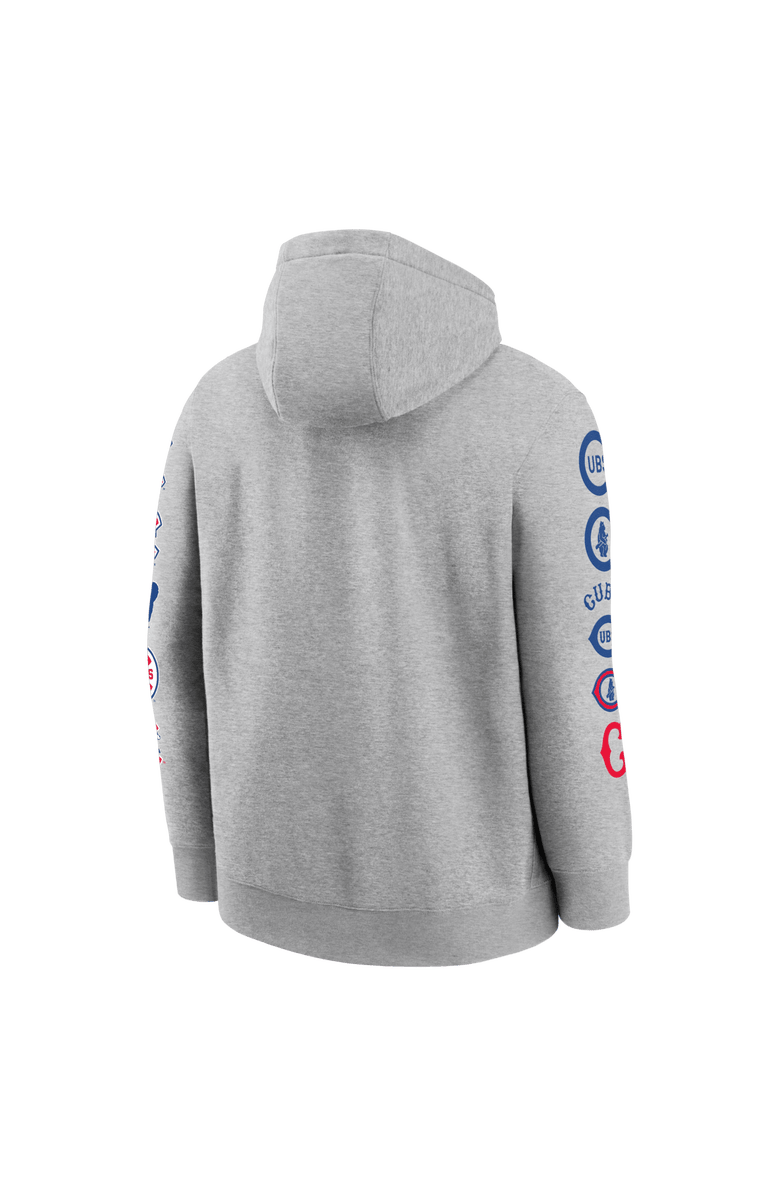Nike Men's Nike  Heather Gray Chicago Cubs 150th Anniversary Club Hoodie, Alternate, color, Heather Gray