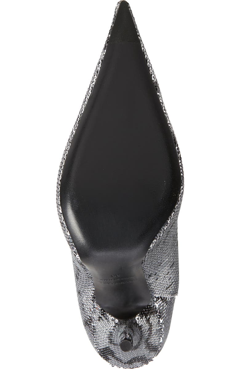 Balenciaga Knife Sequin Bootie, Alternate, color,