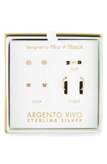 Pack of Four Butterfly Assorted Stud, Cuff & Hoop Earrings