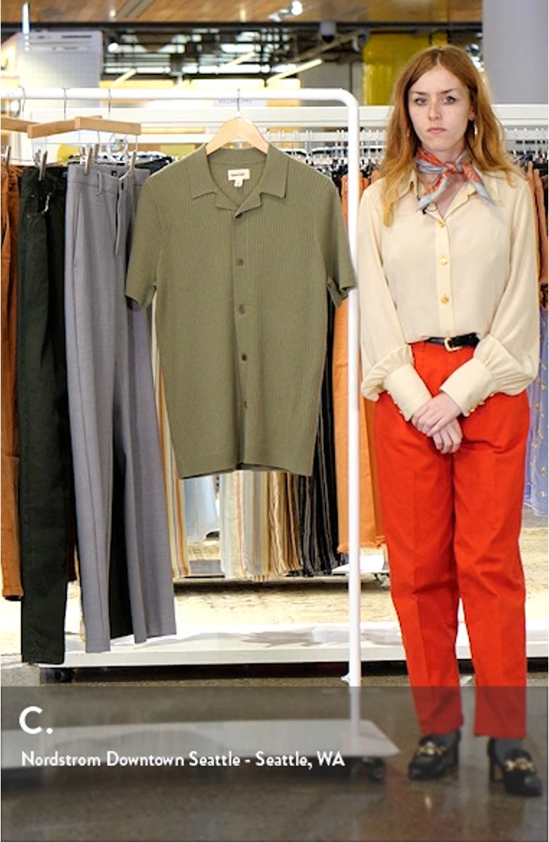 Rib Button-Up Polo Sweater, sales video thumbnail