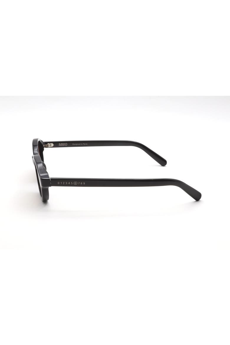 51mm Round Sunglasses, Alternate, color, Black