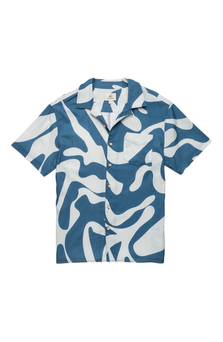 Surfside Supply Co. Billy Swirl Camp Collar Shirt, Alternate, color, 