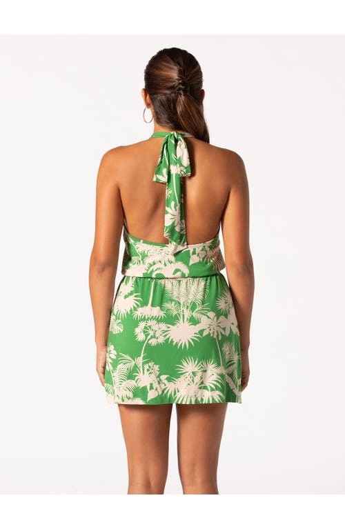 Tori Richard Botanical Garden Prudence Romper In Palm
