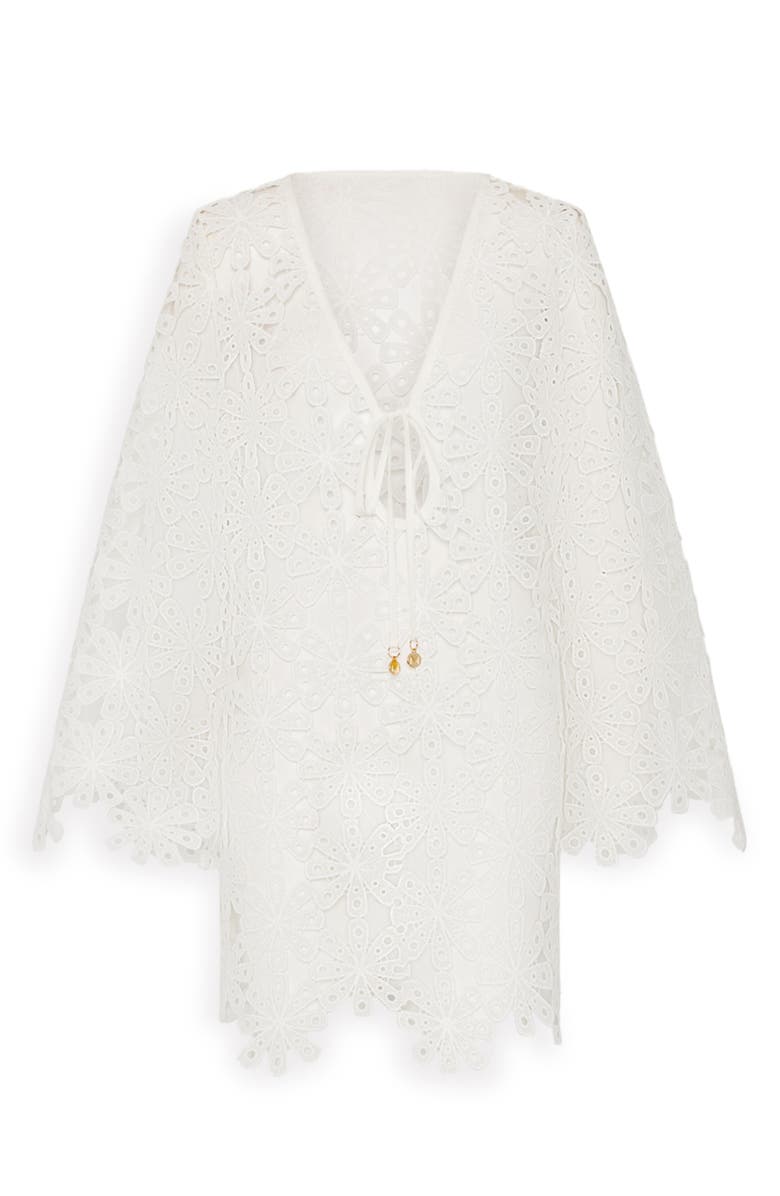 Milly Viara Lace Cover-Up Dress, Alternate, color,