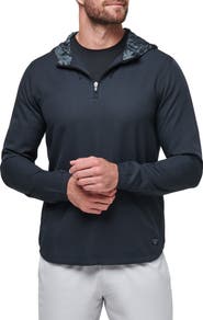 TravisMathew Hooded Quarter Zip Pullover