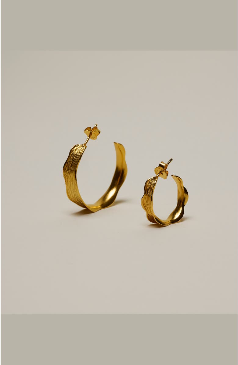 Enamel Copenhagen Ane Small Hoops, Alternate, color, 925S/Gp/M