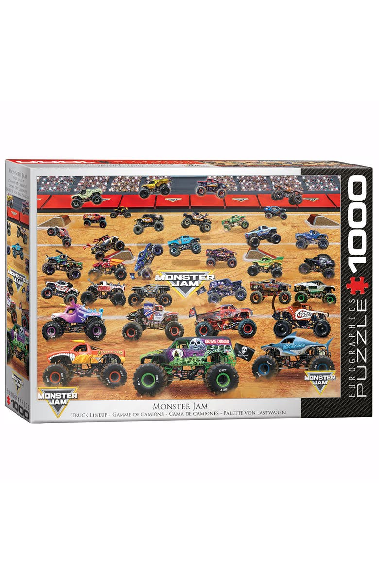 Eurographics Monster Jam Truck Lineup 1000Piece Puzzle, Adult, Main, color, Multicolored