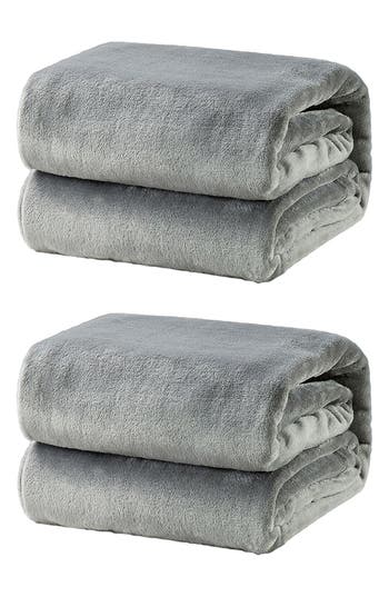 Luxury Home 2-pack Soft Fleece Throw Blankets