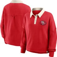FANATICS Women's Fanatics Scarlet San Francisco 49ers Oversized Hometown Premium Thermal Long Sleeve Shirt