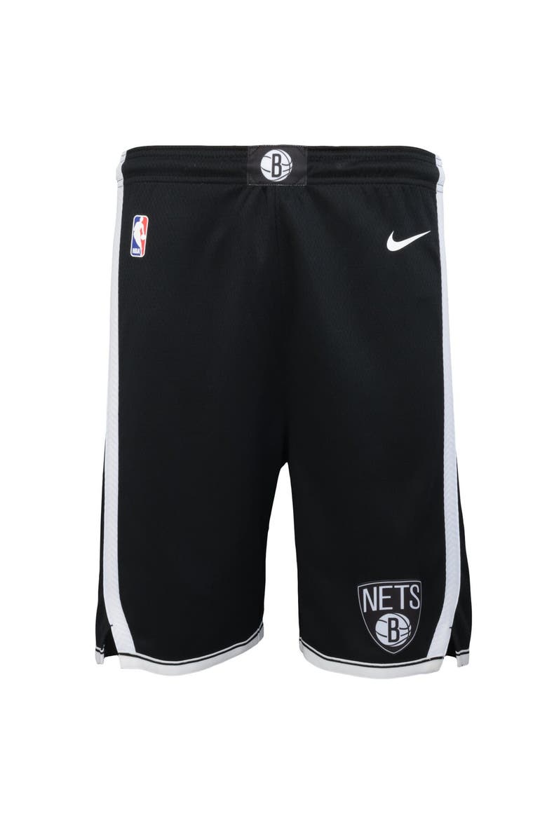 Youth Nike Black Brooklyn Nets Swingman Performance Shorts – Icon Edition, Main, color, Black