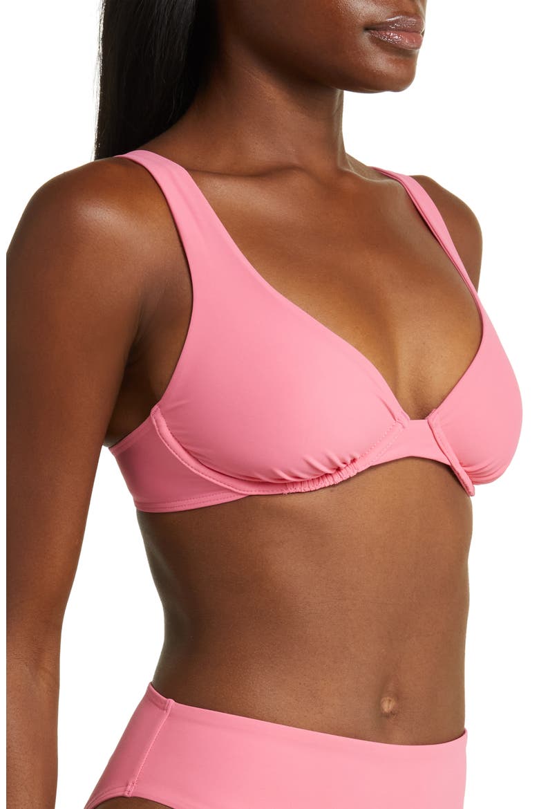 Pamela Underwire Bikini Top, Alternate, color, ROSE
