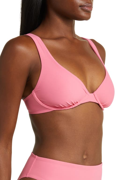 Bondi Born Pamela Underwire Bikini Top In Rose