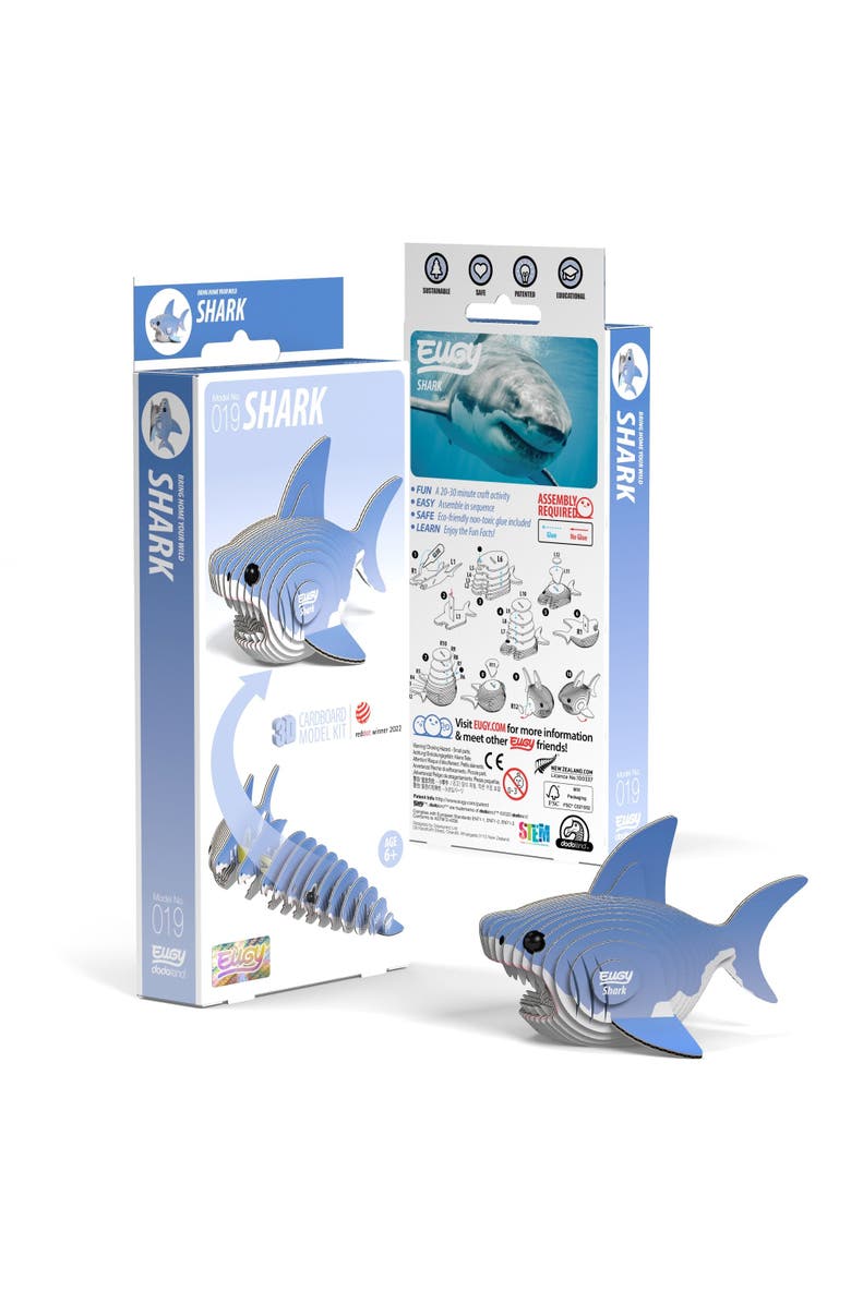 Eugy Puzzles Shark 3D Puzzle, Main, color, NO COLOR