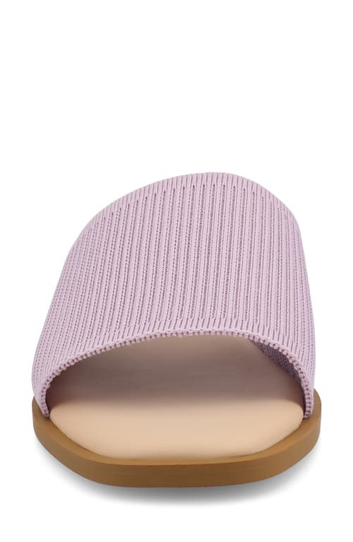 Journee Collection Prisilla Slide Sandal In Lilac
