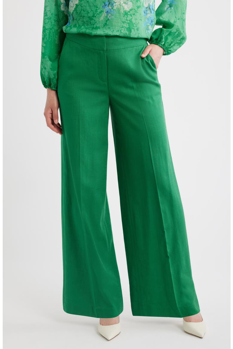 Wide Leg Pants, Main, color, PARAKEET