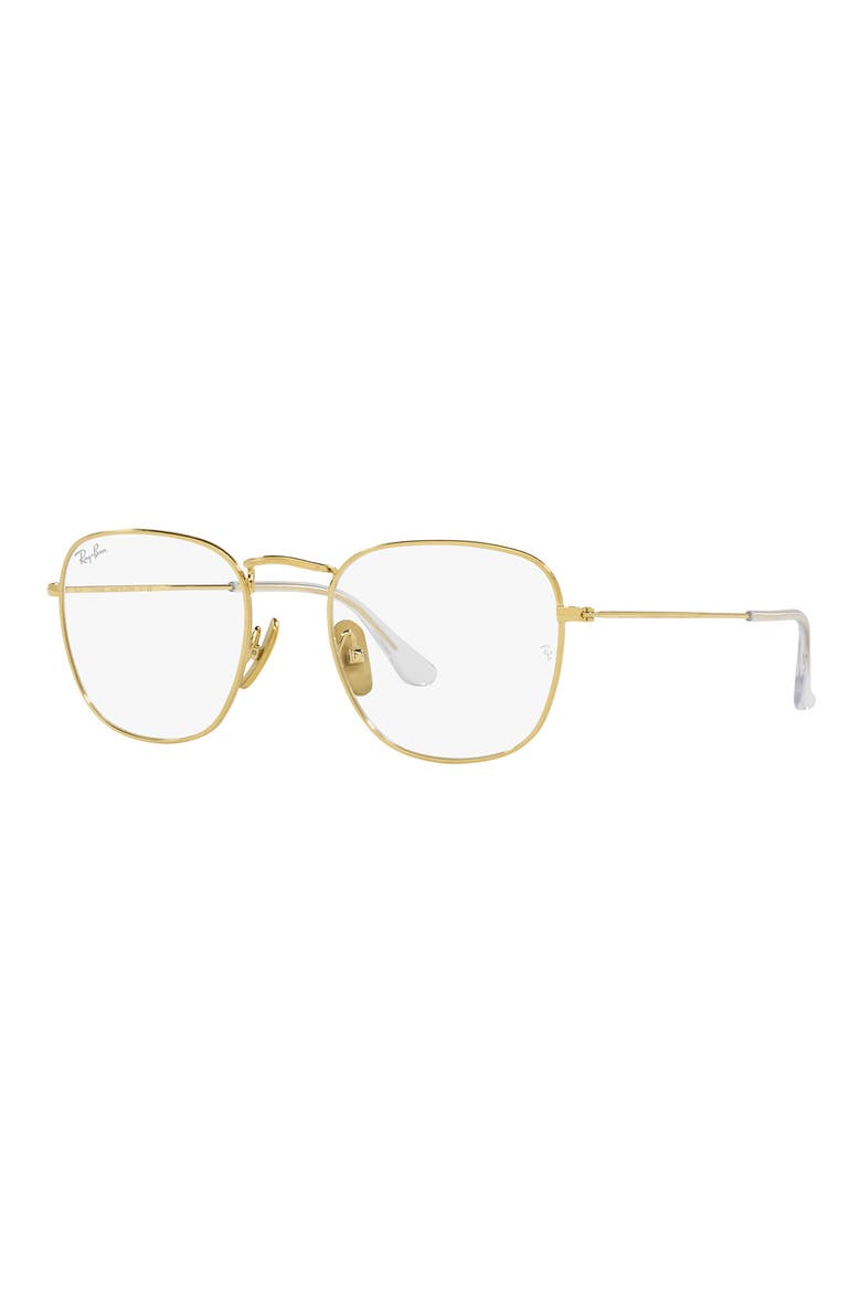 Square 51mm Square Optical Glasses, Alternate, color, MILKY IVORY