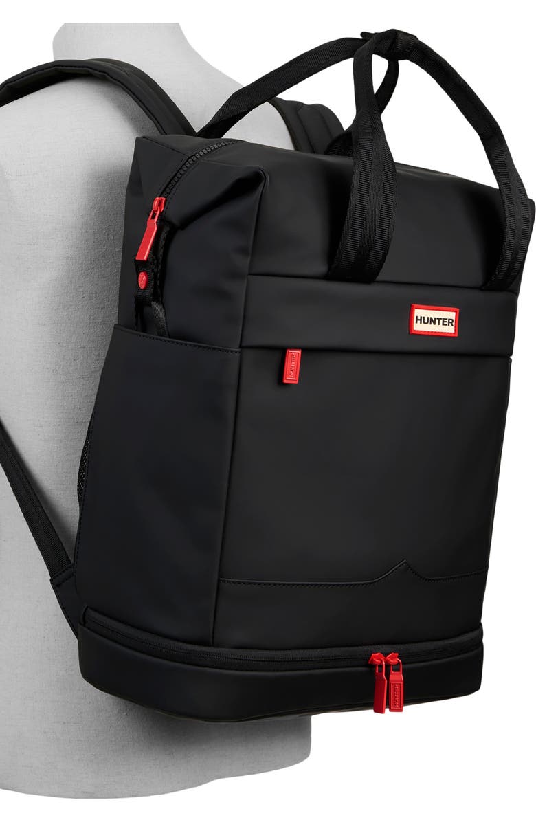 Hunter Urban PU Backpack, Alternate, color, Black