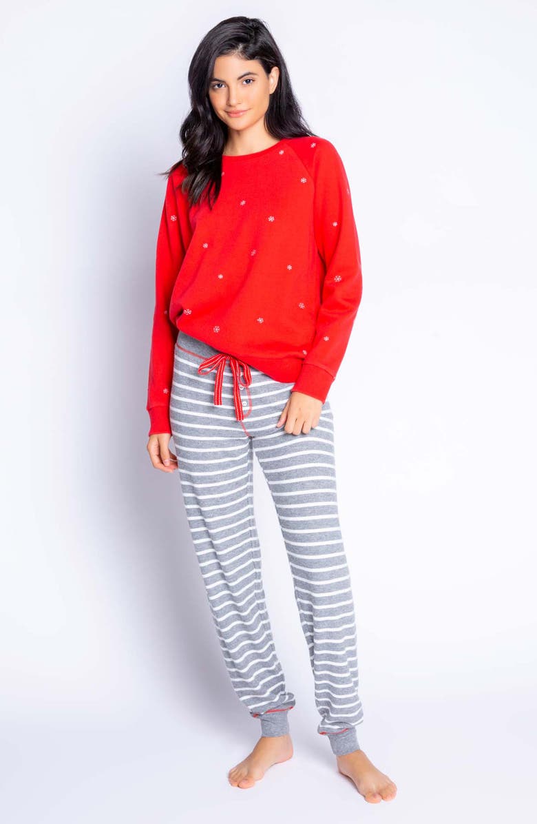 PJ Salvage Joyful Pajama Top, Alternate, color,