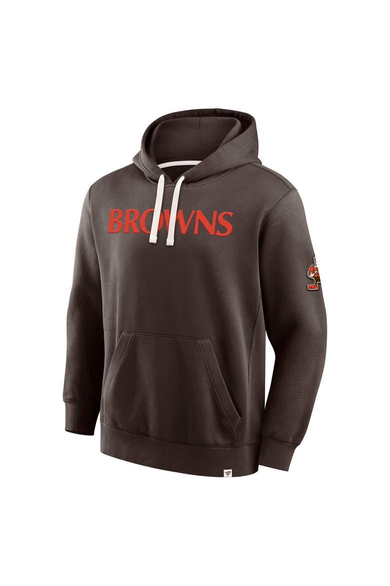 Men's Fanatics Brown Cleveland Browns New Horizons Heritage Pullover Hoodie, Alternate, color, Brown