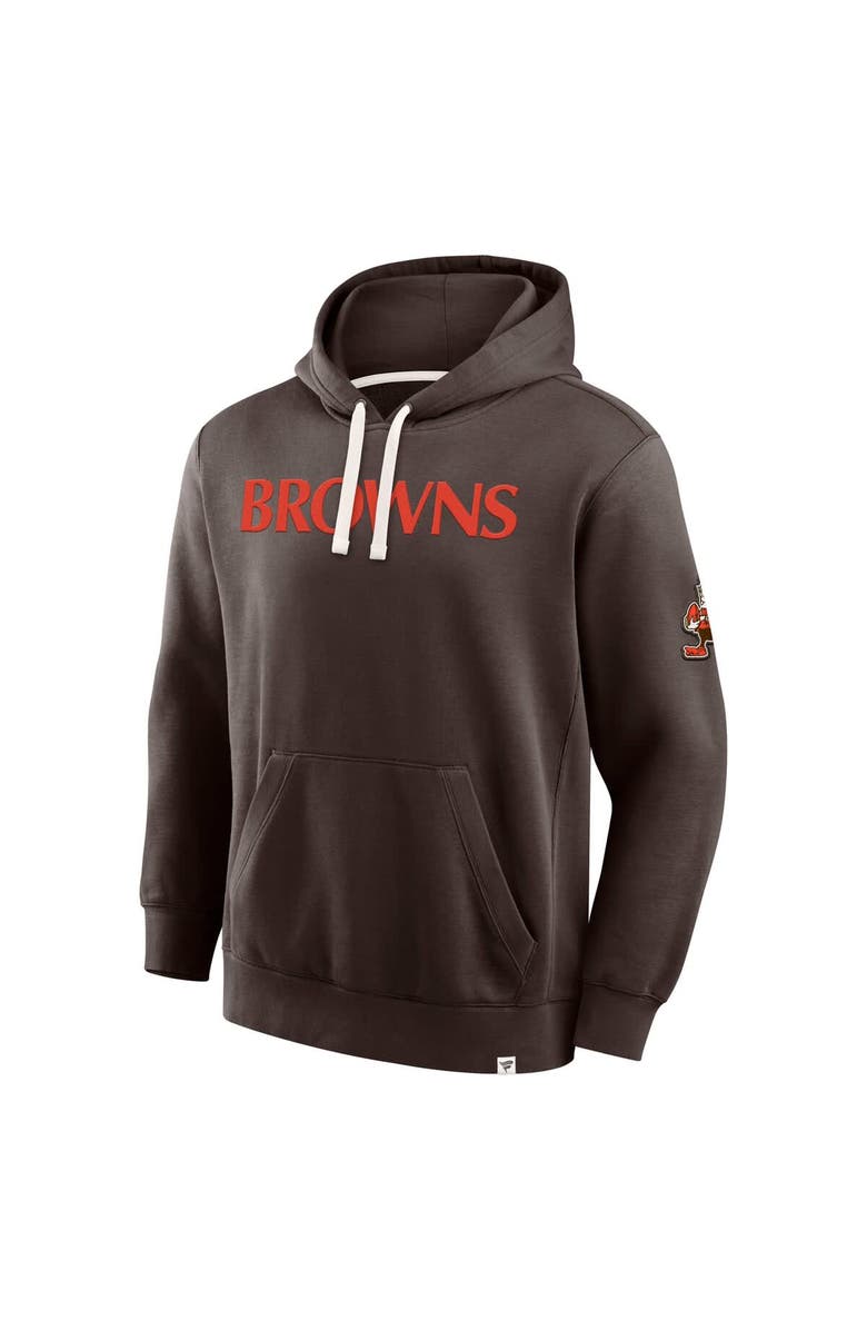 FANATICS Men's Fanatics Brown Cleveland Browns New Horizons Heritage Pullover Hoodie, Alternate, color, Brown
