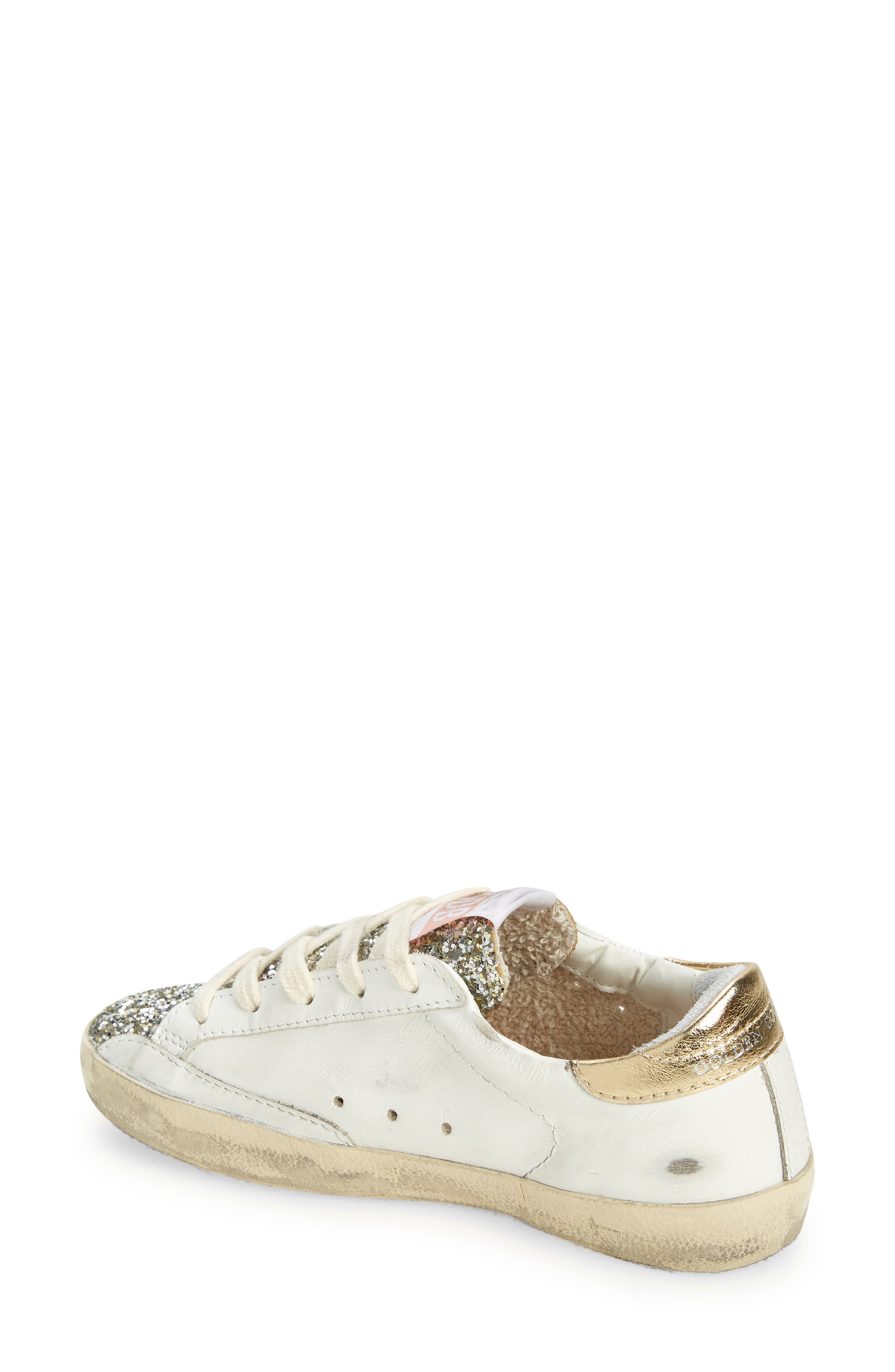 Golden Goose Super-Star Glitter Sneaker, Alternate, color, 