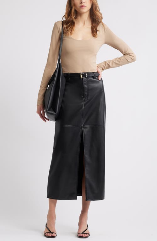 Open Edit Smooth Edit Scoop Neck Top In Tan Natural