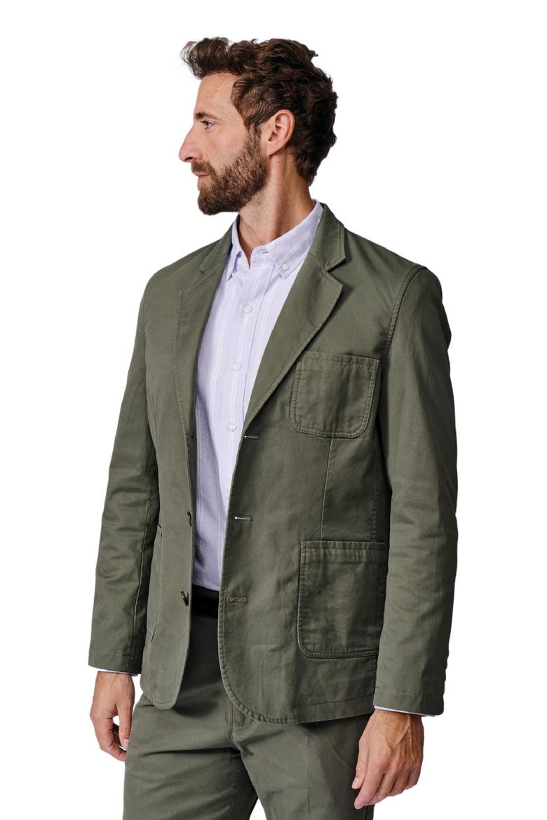 Mareham Patch Pocket Blazer, Main, color, Khaki