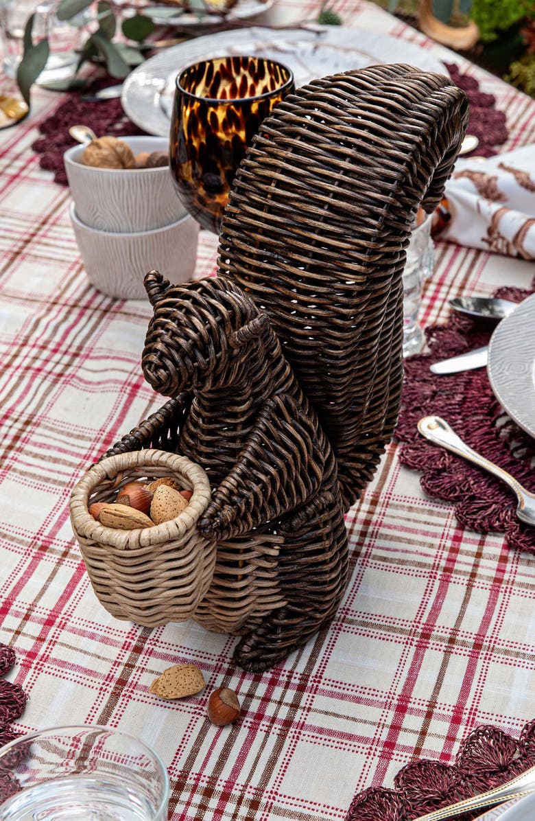 Juliska Devon Will Squirrel Vase, Alternate, color, Brown