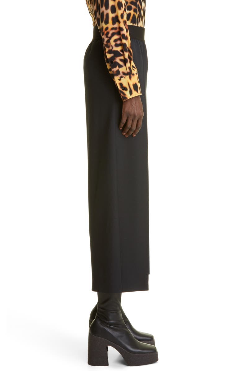 Stella McCartney Twill Crop Wide Leg Pants, Alternate, color, 