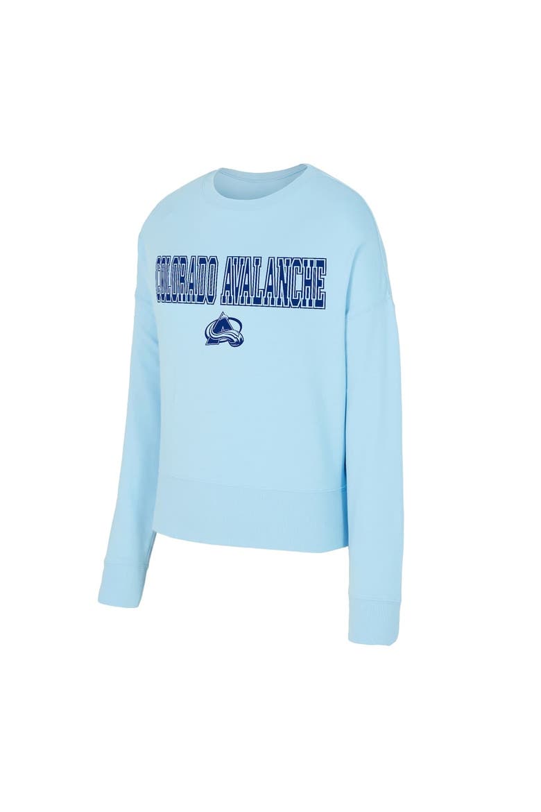 Women's Concepts Sport Light Blue Colorado Avalanche Tonal Pullover Sweatshirt, Alternate, color, Light Blue