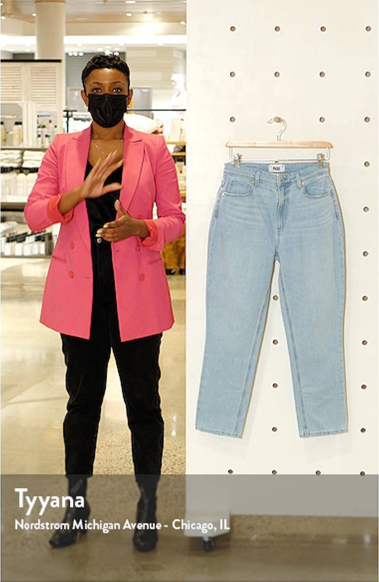 Sarah Crop Slim Straight Leg Jeans, sales video thumbnail