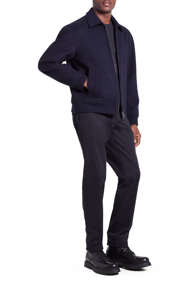 Wool Blend Bomber Jacket, Alternate, color, BALTIC - XHX