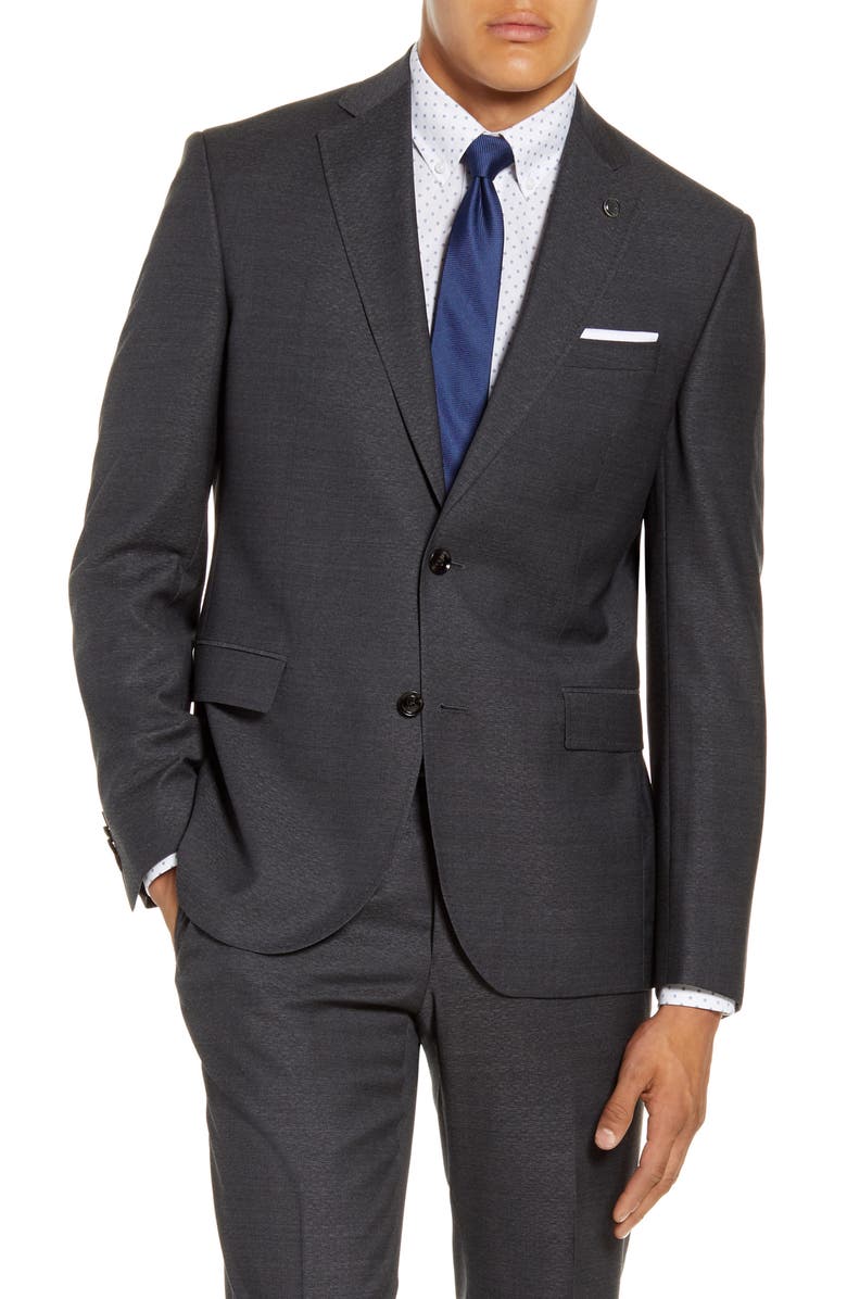 Ted Baker London Roger Trim Fit Solid Wool Suit, Alternate, color,