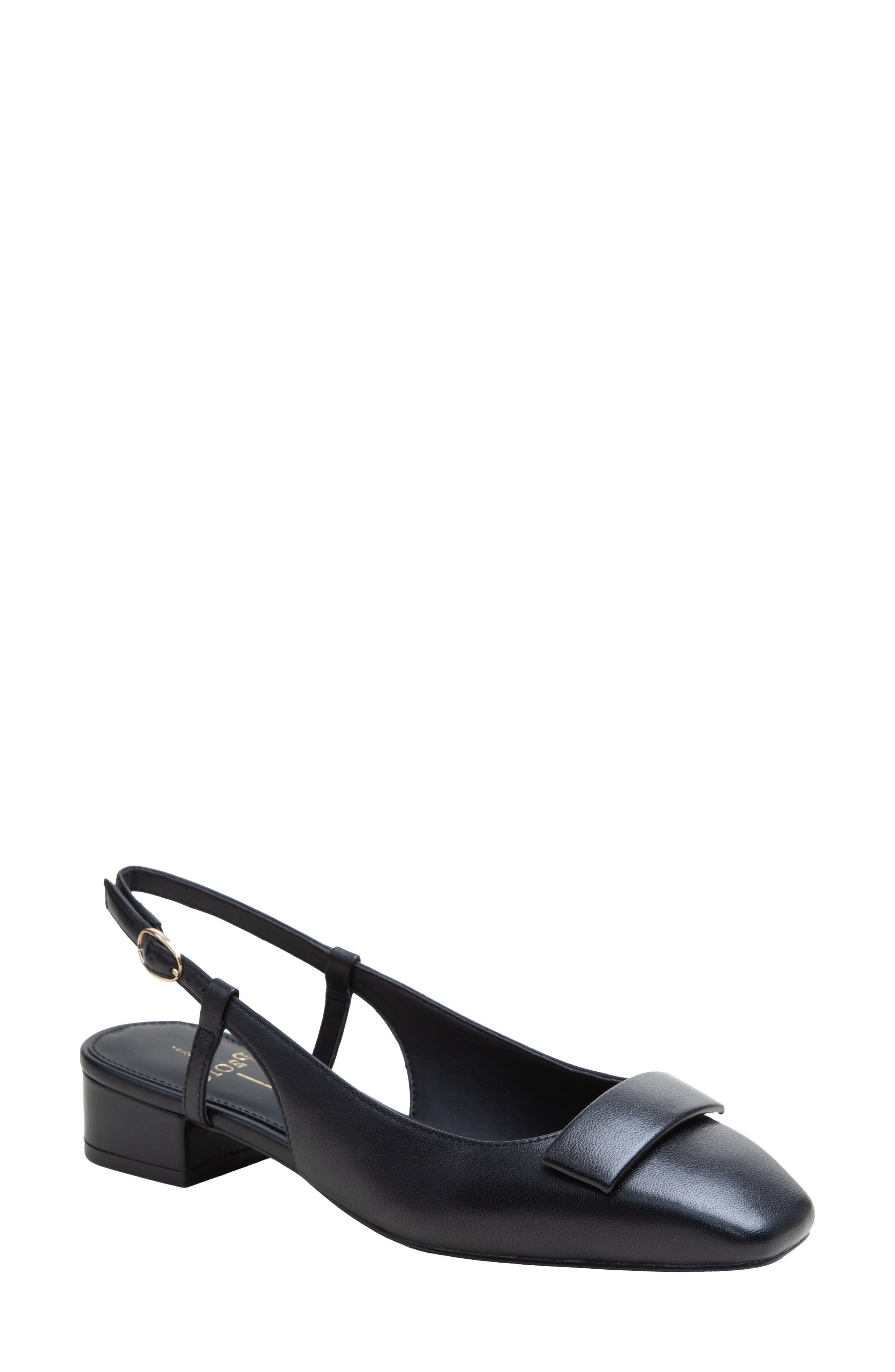 Linea Paolo Caris Slingback Pump, Main, color, Black