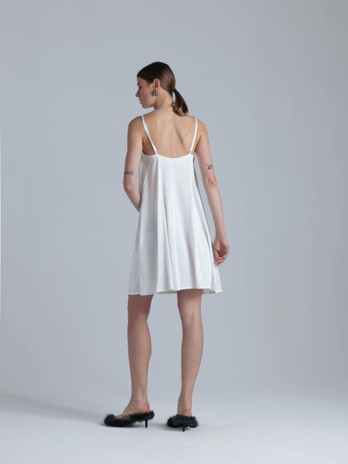 Alas Aphrodite Silk Midi Dress In White