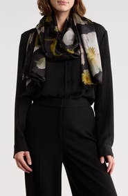 Ted Baker London Floral Large Silk Scarf