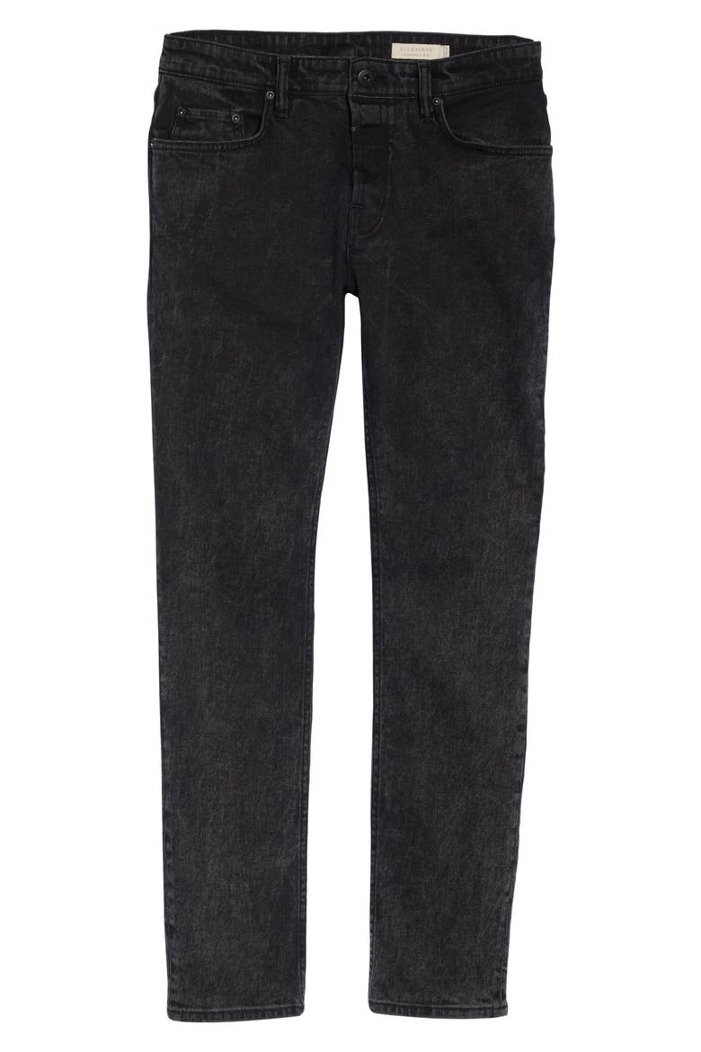 Cigarette Skinny Fit Jeans, Alternate, color, SMOKE BLACK