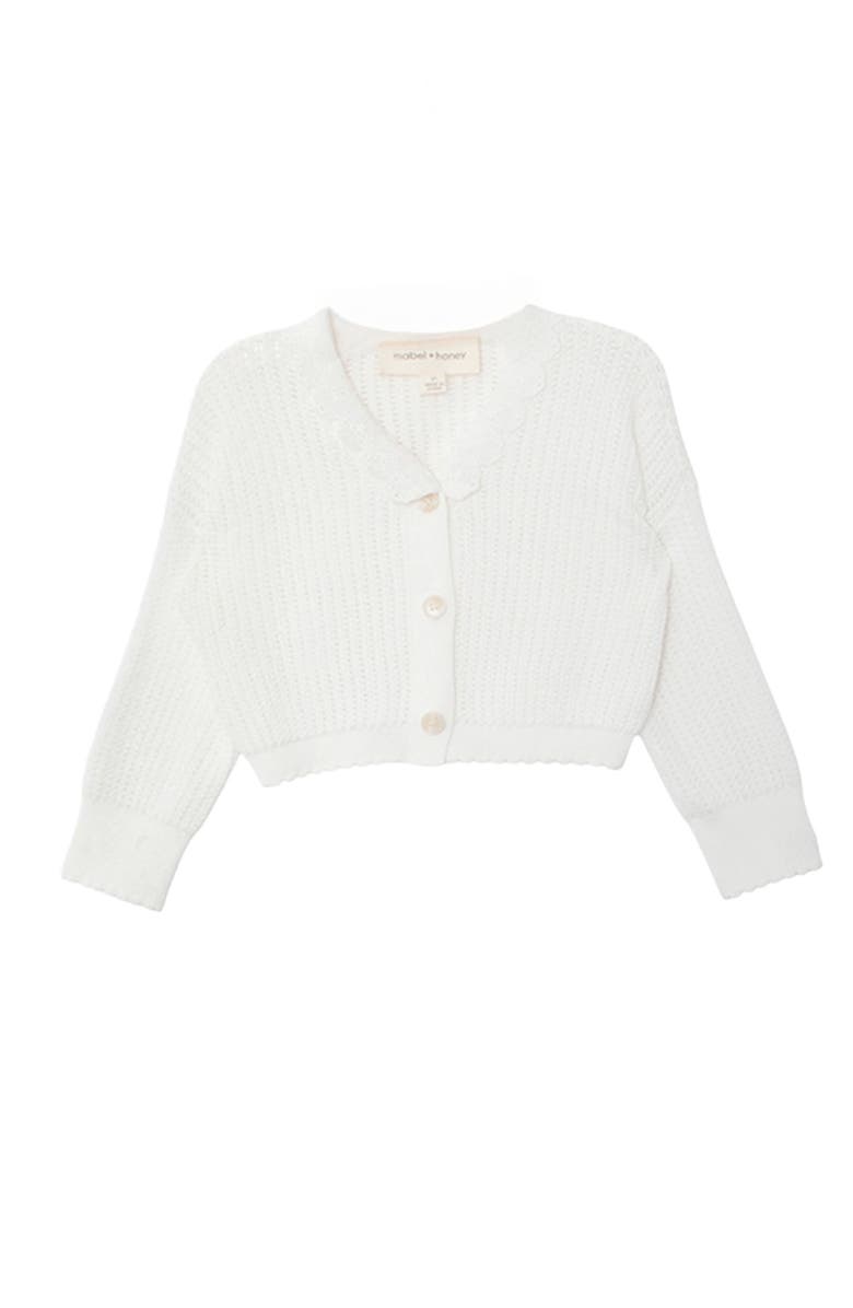Mabel + Honey Monica Sweater Long Sleeve Sweater, Alternate, color, White