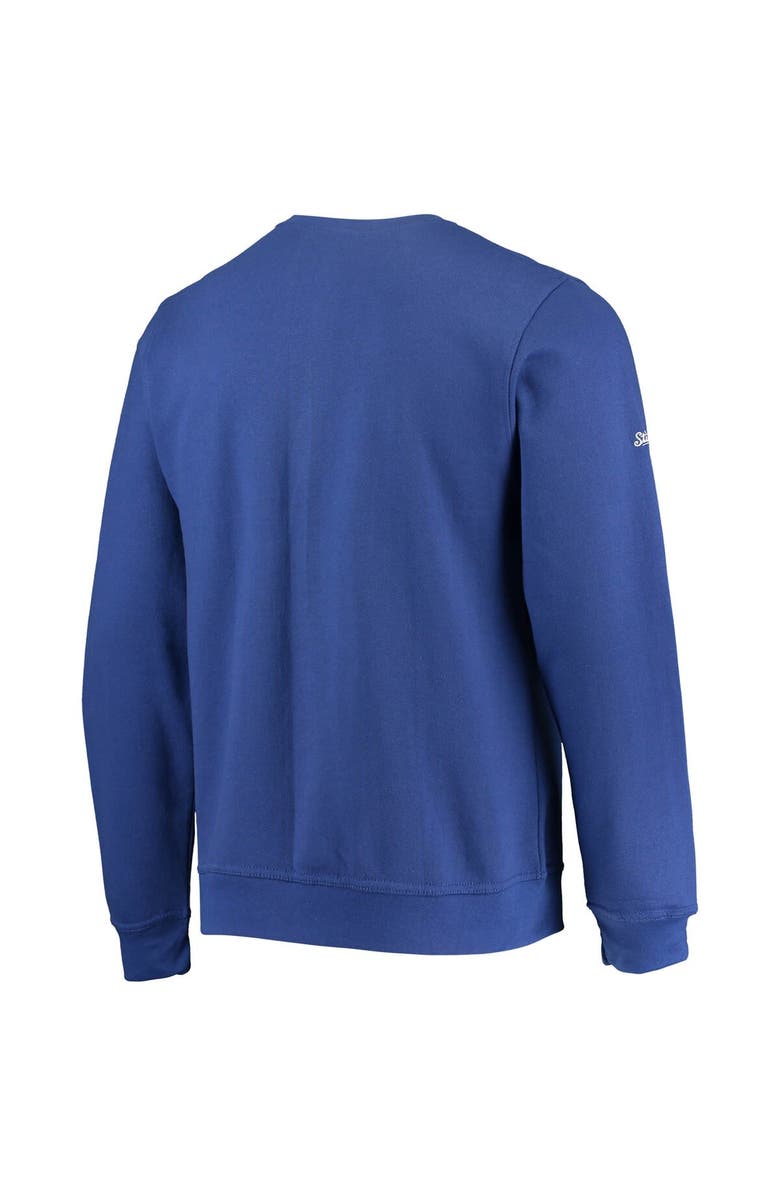 STITCHES Men's Stitches Royal Chicago Cubs Logo Pullover Sweatshirt, Alternate, color,