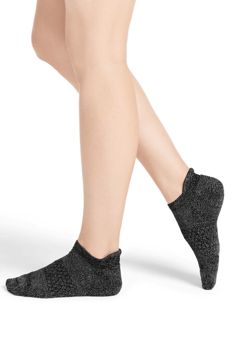 Bombas Metallic Marled Ankle Socks, Alternate, color, 
