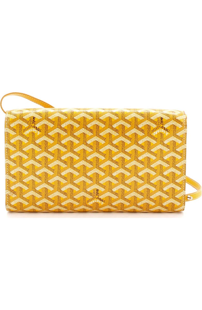 Pre-Owned Goyard Monte Carlo Clutch with Strap Coated Canvas PM, Alternate, color,