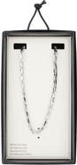 NORDSTROM RACK Men's Stainless Steel Marquis Link Chain Neckalce