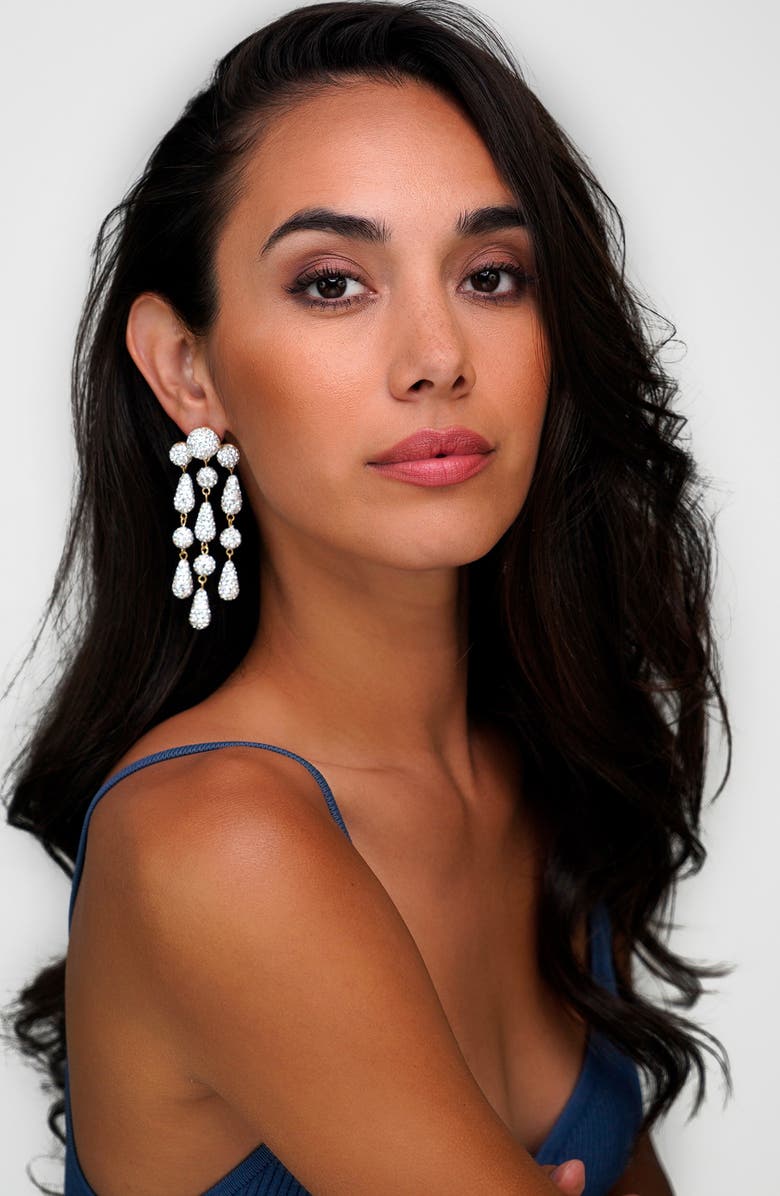 Stella + Ruby Chandelier Earrings, Alternate, color,