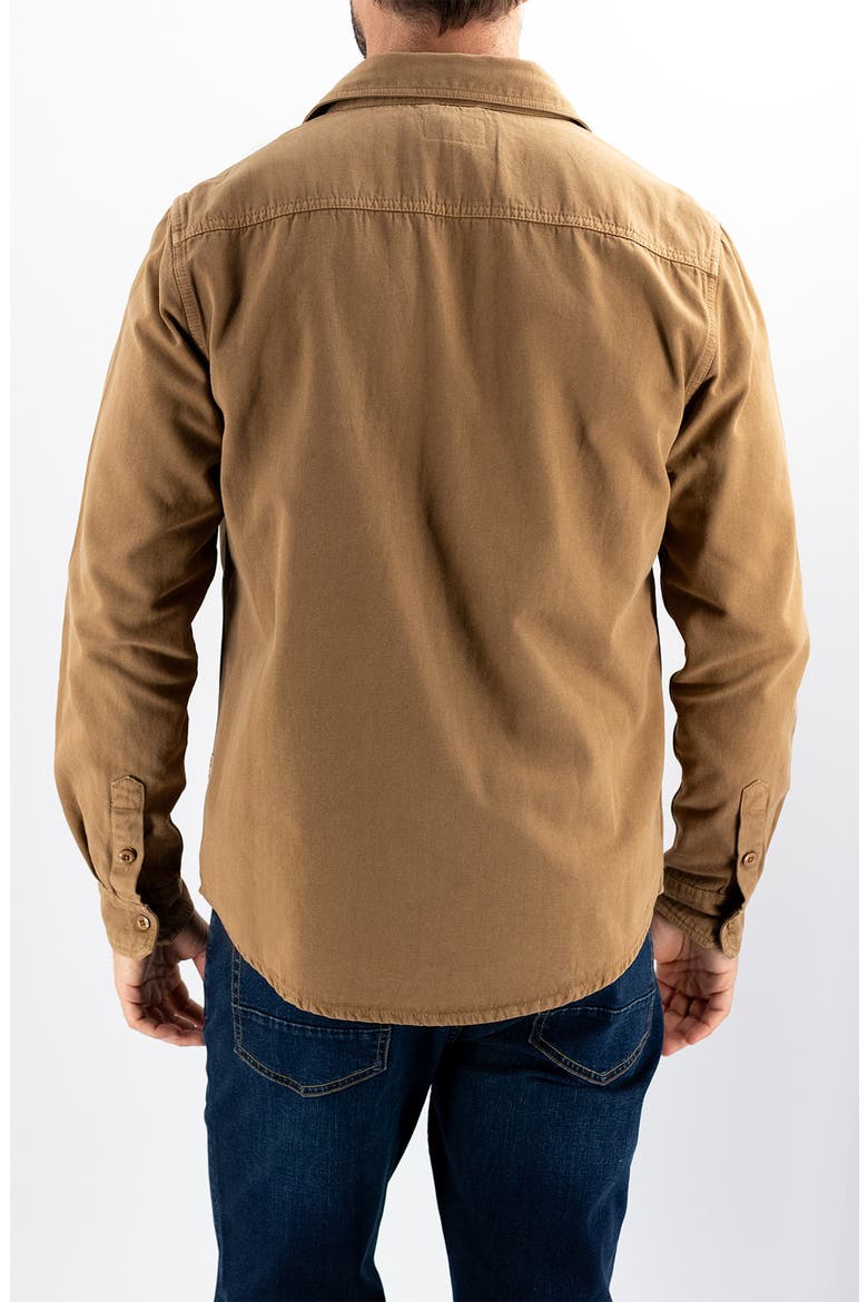 Cotton Canvas Shirt Jacket, Alternate, color, WALNUT